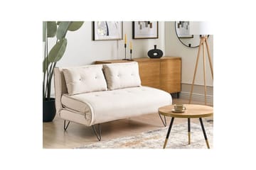 2-sitssoffa Vestfold Beige - Beige - Møbler - Sofaer - Sovesofaer - 2 seters sovesofa