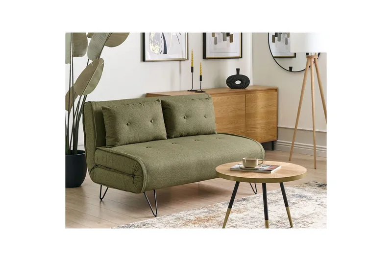 2-sitssoffa Vestfold Green||Black - Møbler - Sofaer - Sovesofaer - 2 seters sovesofa