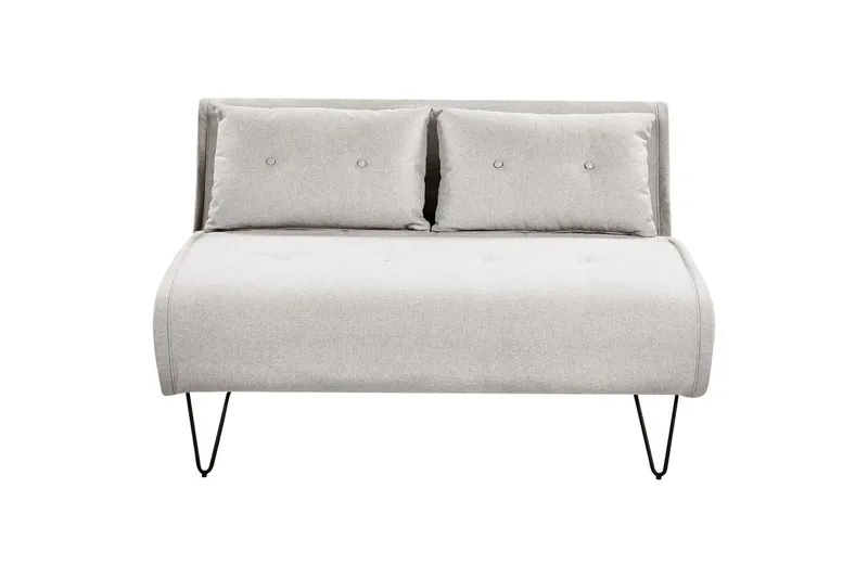 2-sitssoffa Vestfold Grey||Black