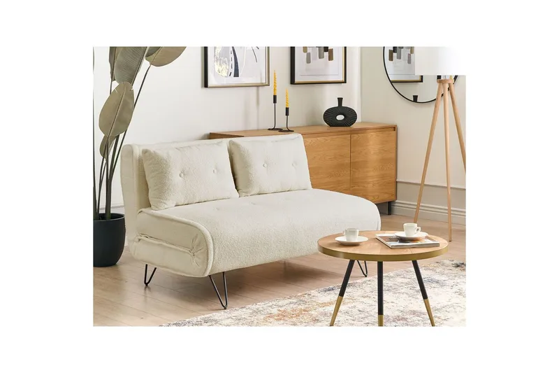 2-sitssoffa Vestfold Offwhite||Black - Møbler - Sofaer - Sovesofaer - 2 seters sovesofa