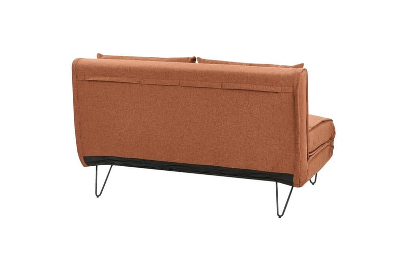 2-sitssoffa Vestfold Orange||Black - Møbler - Sofaer - Sovesofaer - 2 seters sovesofa