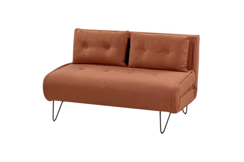 2-sitssoffa Vestfold Orange||Black - Møbler - Sofaer - Sovesofaer - 2 seters sovesofa