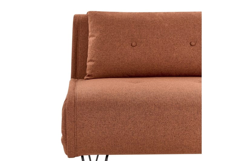 2-sitssoffa Vestfold Orange||Black - Møbler - Sofaer - Sovesofaer - 2 seters sovesofa