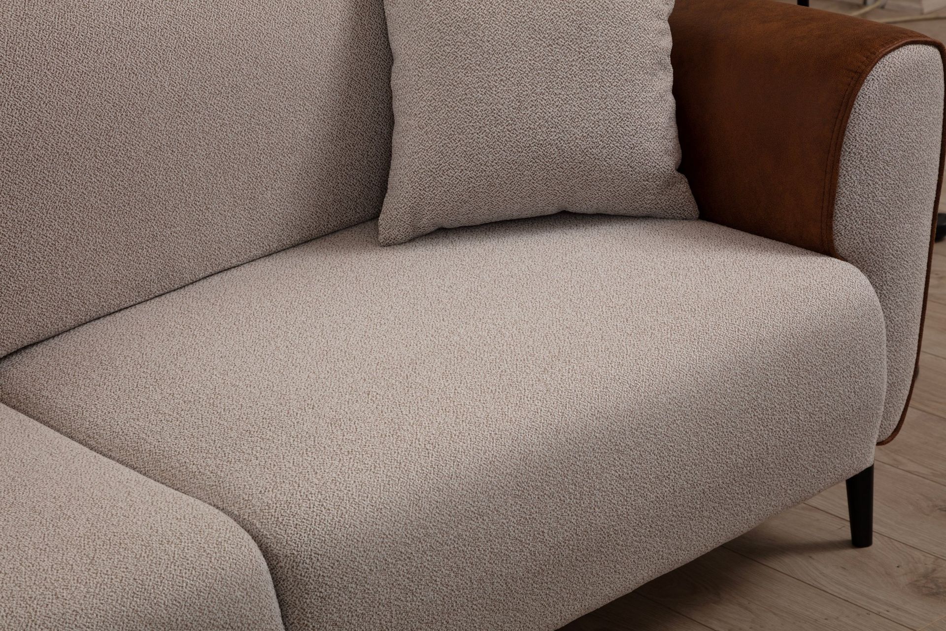 3-seter Sovesofa Demeden - Beige - Møbler - Sofaer - Sovesofaer - 3 seters sovesofa