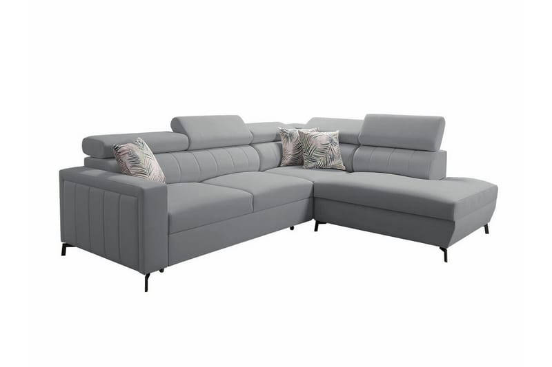 3-seters Hjørnesovesofa Galbally - Lysegrå - Møbler - Sofaer - Sovesofaer - Langsgående sovesofa