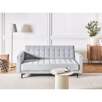 3-seters Sjeselongsofa Aberdeen - Grå, svart/ Fløyel - Møbler - Sofaer - Sovesofaer - 3 seters sovesofa