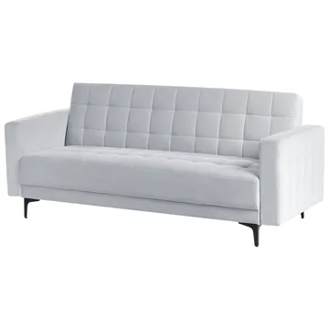 3-seters Sjeselongsofa Aberdeen - Grå, svart/ Fløyel - Møbler - Sofaer - Sovesofaer - 3 seters sovesofa