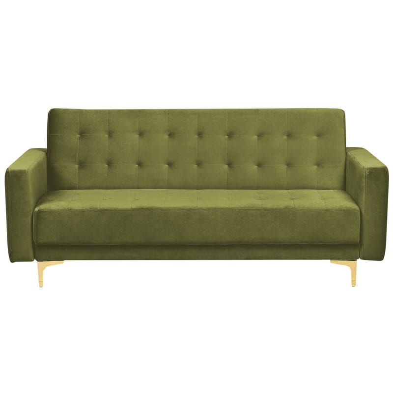 3-seters sofa Aberdeen - Grønn, gull/Fløyel - Møbler - Sofaer - Sofagrupper