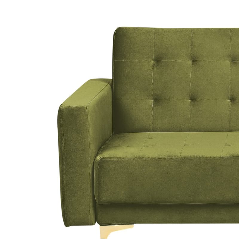 3-seters sofa Aberdeen - Grønn, gull/Fløyel - Møbler - Sofaer - Sofagrupper