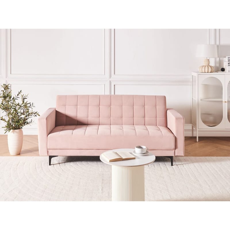 3-seters sofa Aberdeen - Rosa, Svart/Fløyel - Møbler - Sofaer - Sofagrupper