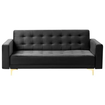 3-seters sofa Aberdeen - Svart, Gull/Fløyel - Møbler - Sofaer - Sofagrupper