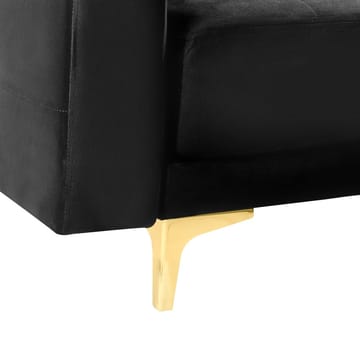 3-seters sofa Aberdeen - Svart, Gull/Fløyel - Møbler - Sofaer - Sofagrupper