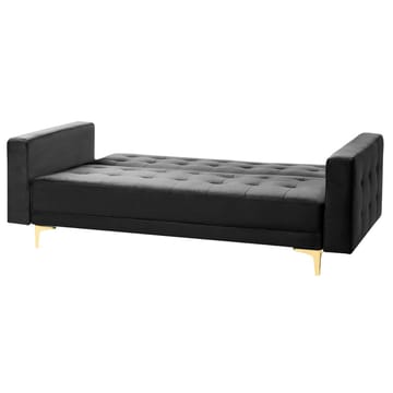 3-seters sofa Aberdeen - Svart, Gull/Fløyel - Møbler - Sofaer - Sofagrupper