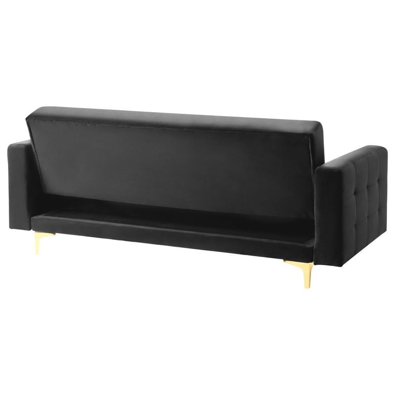 3-seters sofa Aberdeen - Svart, Gull/Fløyel - Møbler - Sofaer - Sofagrupper