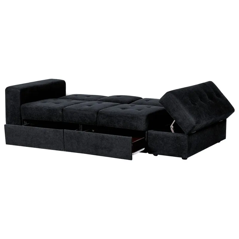 3-seters sofa Falster - Svart - Møbler - Sofaer - Sovesofaer - Sovesofa divan