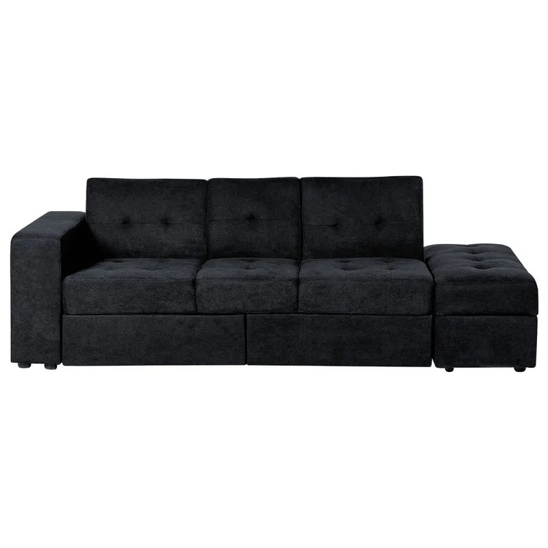 3-seters sofa Falster, Svart