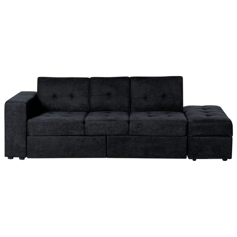 3-seters sofa Falster, Svart