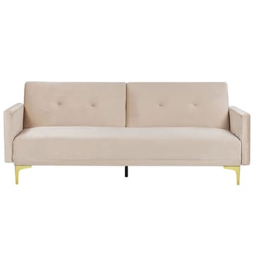 3-seters sofa Lucan - Beige, gull - Møbler - Sofaer - Sovesofaer - 3 seters sovesofa