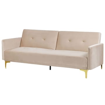 3-seters sofa Lucan - Beige, gull - Møbler - Sofaer - Sovesofaer - 3 seters sovesofa