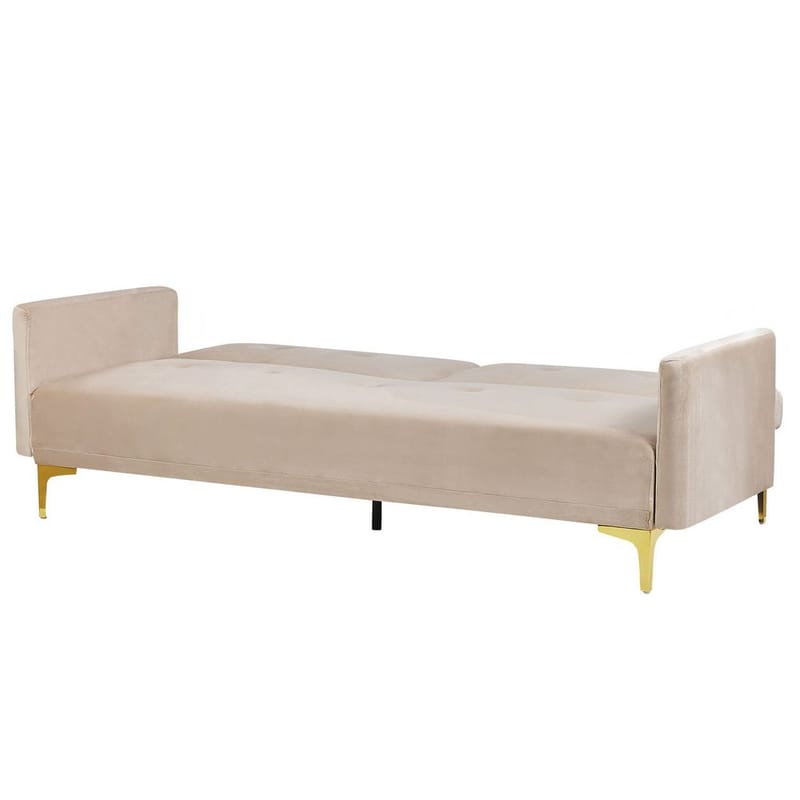 3-seters sofa Lucan - Beige, gull - Møbler - Sofaer - Sovesofaer - 3 seters sovesofa