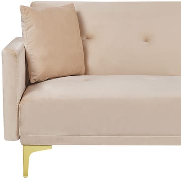 3-seters sofa Lucan - Beige, gull - Møbler - Sofaer - Sovesofaer - 3 seters sovesofa