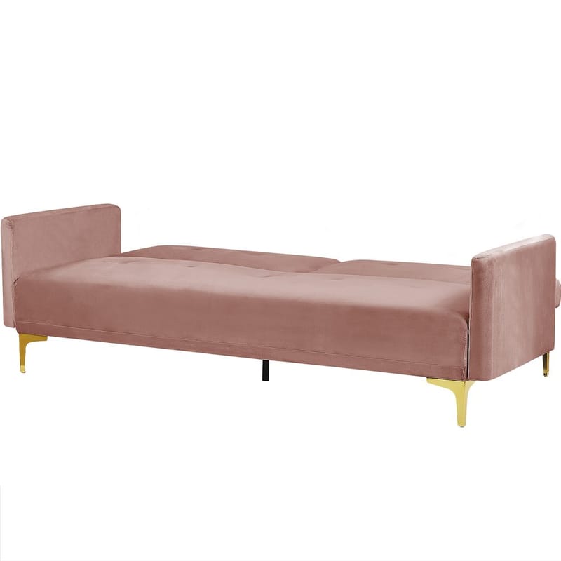 3-seters sofa Lucan - Rosa, Gull - Møbler - Sofaer - Sovesofaer - 3 seters sovesofa
