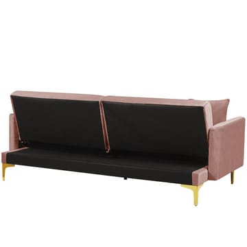 3-seters sofa Lucan - Rosa, Gull - Møbler - Sofaer - Sovesofaer - 3 seters sovesofa