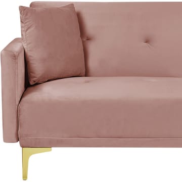 3-seters sofa Lucan - Rosa, Gull - Møbler - Sofaer - Sovesofaer - 3 seters sovesofa