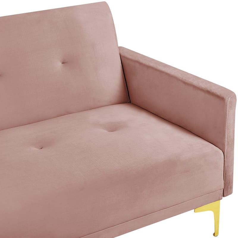 3-seters sofa Lucan - Rosa, Gull - Møbler - Sofaer - Sovesofaer - 3 seters sovesofa