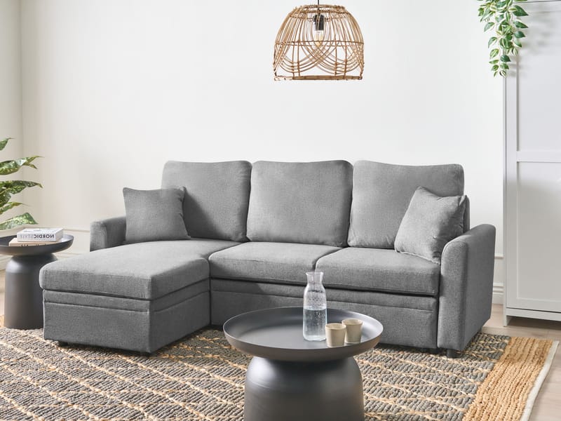 3-seters sofa Nassjo høyrevendt - Grå - Møbler - Sofaer - Sovesofaer - Langsgående sovesofa