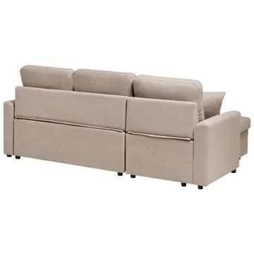 3-seters sofa Nassjo høyrevendt - Lys brun - Møbler - Sofaer - Sovesofaer - Langsgående sovesofa