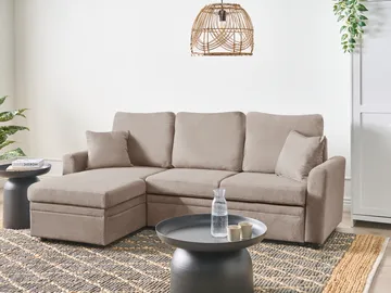 3-seters sofa Nassjo høyrevendt - Lys brun - Møbler - Sofaer - Sovesofaer - Langsgående sovesofa