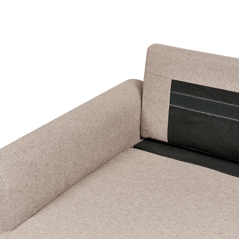 3-seters sofa Nassjo høyrevendt - Lys brun - Møbler - Sofaer - Sovesofaer - Langsgående sovesofa