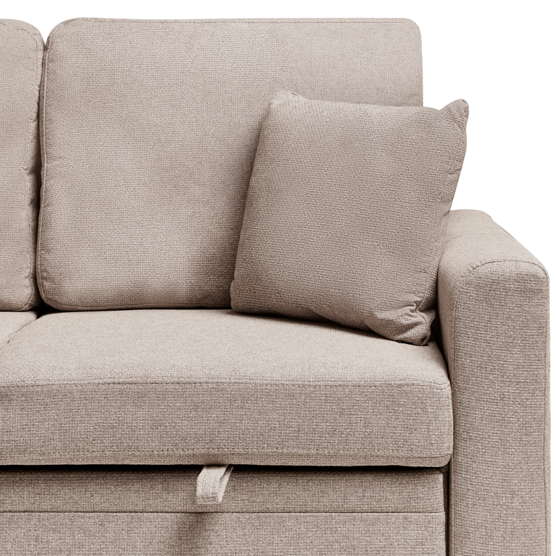 3-seters sofa Nassjo høyrevendt - Lys brun - Møbler - Sofaer - Sovesofaer - Langsgående sovesofa