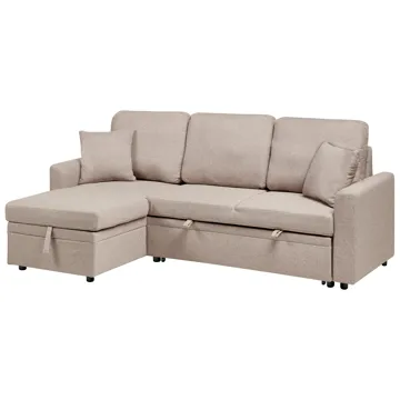 3-seters sofa Nassjo høyrevendt - Lys brun - Møbler - Sofaer - Sovesofaer - Langsgående sovesofa