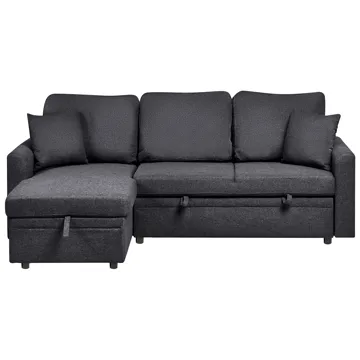 3-seters sofa Nassjo høyrevendt - Svart - Møbler - Sofaer - Sovesofaer - Langsgående sovesofa