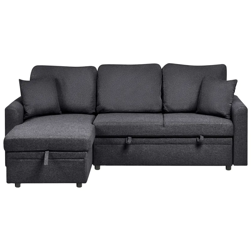 3-seters sofa Nassjo høyrevendt, Svart