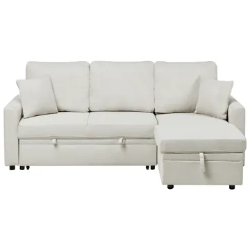 3-seters sofa Nassjo venstrevendt - Lys beige - Møbler - Sofaer - Sovesofaer - Langsgående sovesofa