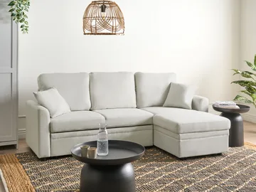 3-seters sofa Nassjo venstrevendt - Lys beige - Møbler - Sofaer - Sovesofaer - Langsgående sovesofa
