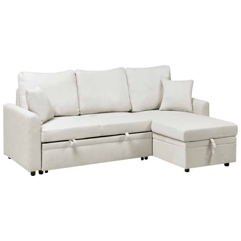 3-seters sofa Nassjo venstrevendt - Lys beige - Møbler - Sofaer - Sovesofaer - Langsgående sovesofa