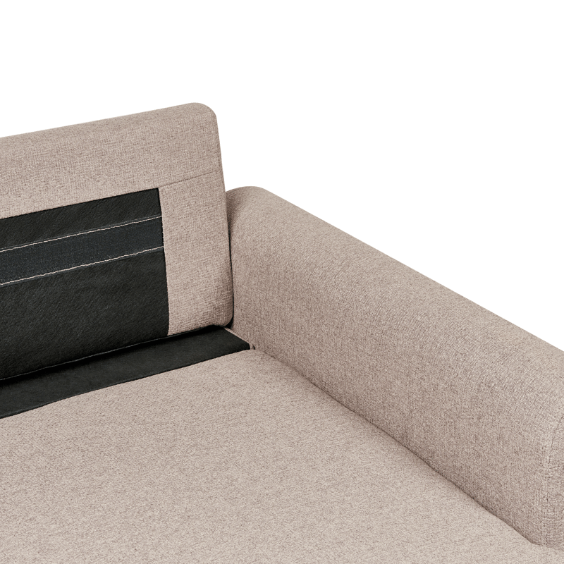 3-seters sofa Nassjo venstrevendt - Lys brun - Møbler - Sofaer - Sovesofaer - Langsgående sovesofa