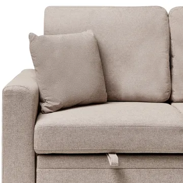 3-seters sofa Nassjo venstrevendt - Lys brun - Møbler - Sofaer - Sovesofaer - Langsgående sovesofa