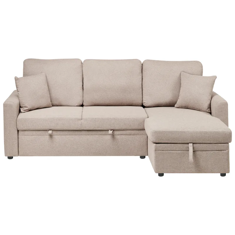 3-seters sofa Nassjo venstrevendt, Lys brun