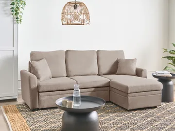 3-seters sofa Nassjo venstrevendt - Lys brun - Møbler - Sofaer - Sovesofaer - Langsgående sovesofa
