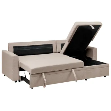 3-seters sofa Nassjo venstrevendt - Lys brun - Møbler - Sofaer - Sovesofaer - Langsgående sovesofa