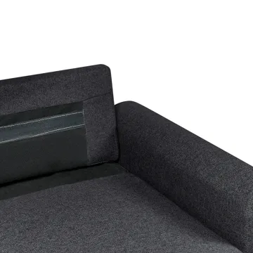 3-seters sofa Nassjo venstrevendt - Svart - Møbler - Sofaer - Sovesofaer - Langsgående sovesofa