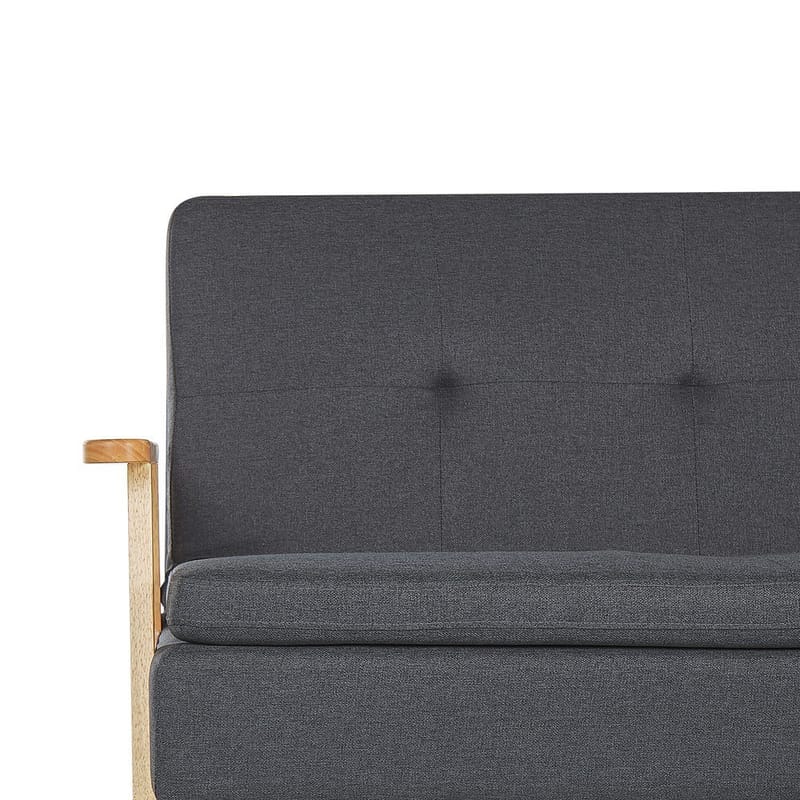 3-seters sofa Tjorn - Mørk grå, lyst tre - Møbler - Sofaer - Sovesofaer - Futon - Futon sofa
