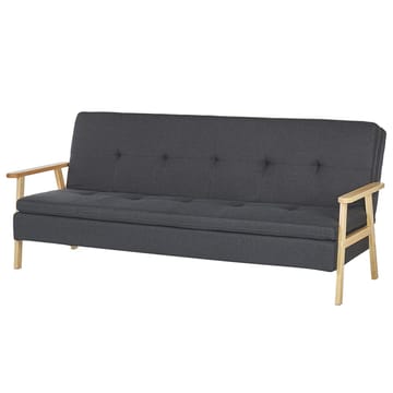 3-seters sofa Tjorn - Mørk grå, lyst tre - Møbler - Sofaer - Sovesofaer - Futon - Futon sofa