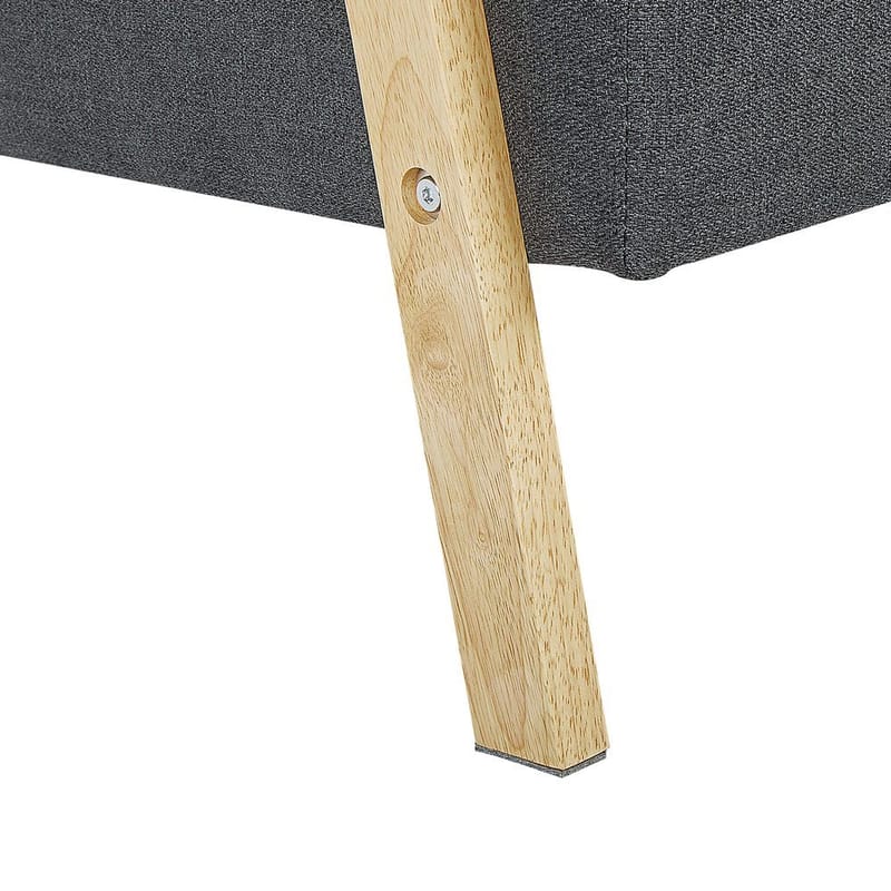 3-seters sofa Tjorn - Mørk grå, lyst tre - Møbler - Sofaer - Sovesofaer - Futon - Futon sofa