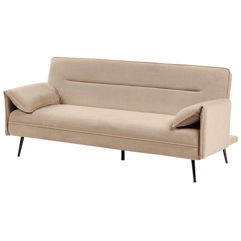 3-seters sofa Vayla - Lysebrun - Møbler - Sofaer - Sovesofaer - 3 seters sovesofa